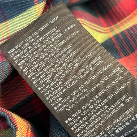 BURTON New without tags, Spring Ride Flannel Button Down Shirt Small - Picture 8 of 9